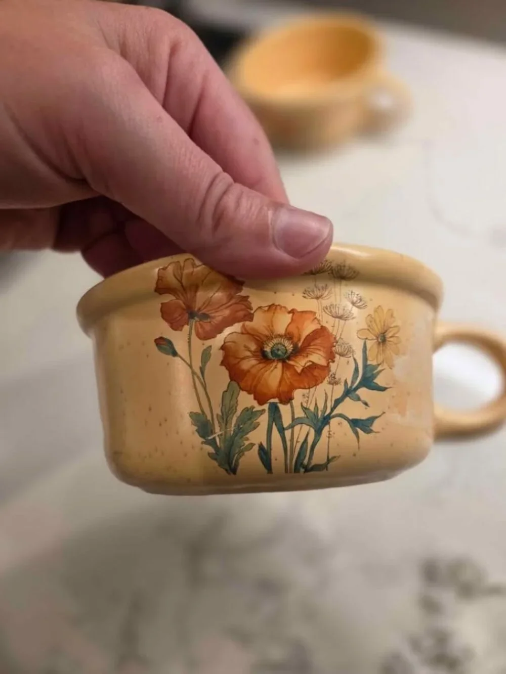 Vintage soup mugs set of 2 made in the USA